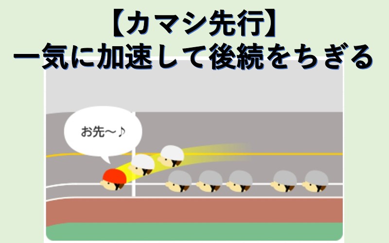 競輪の先行とは？「カマシ先行」