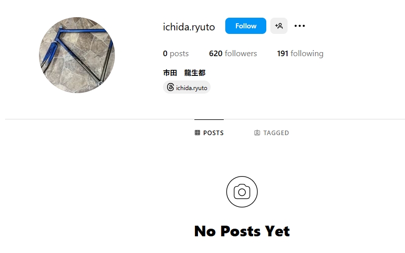 市田龍生都とは？「SNS（インスタグラム）」